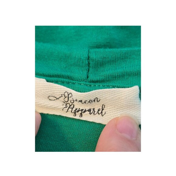 Beacon Apparel 2X Womens Tee 3/4 Sleeve Mix Medium Swiss Dot Green - Picture 3 of 5